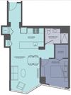 Floor Plan at Moment, Chicago, IL 60611